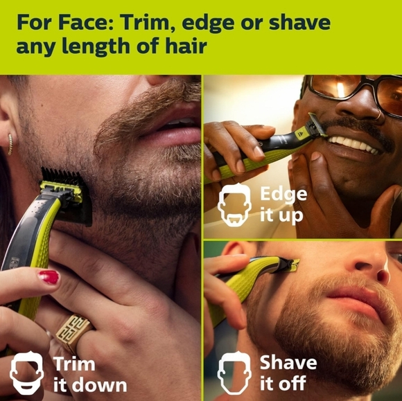 NEWEST: Philips Norelco OneBlade 360 Face, Electric Beard Trimmer & Shaver. - Picture 5 of 8